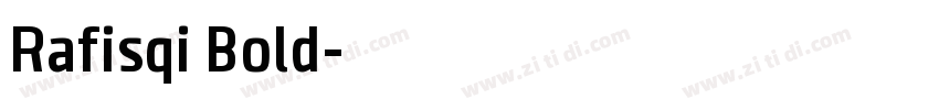 Rafisqi Bold字体转换